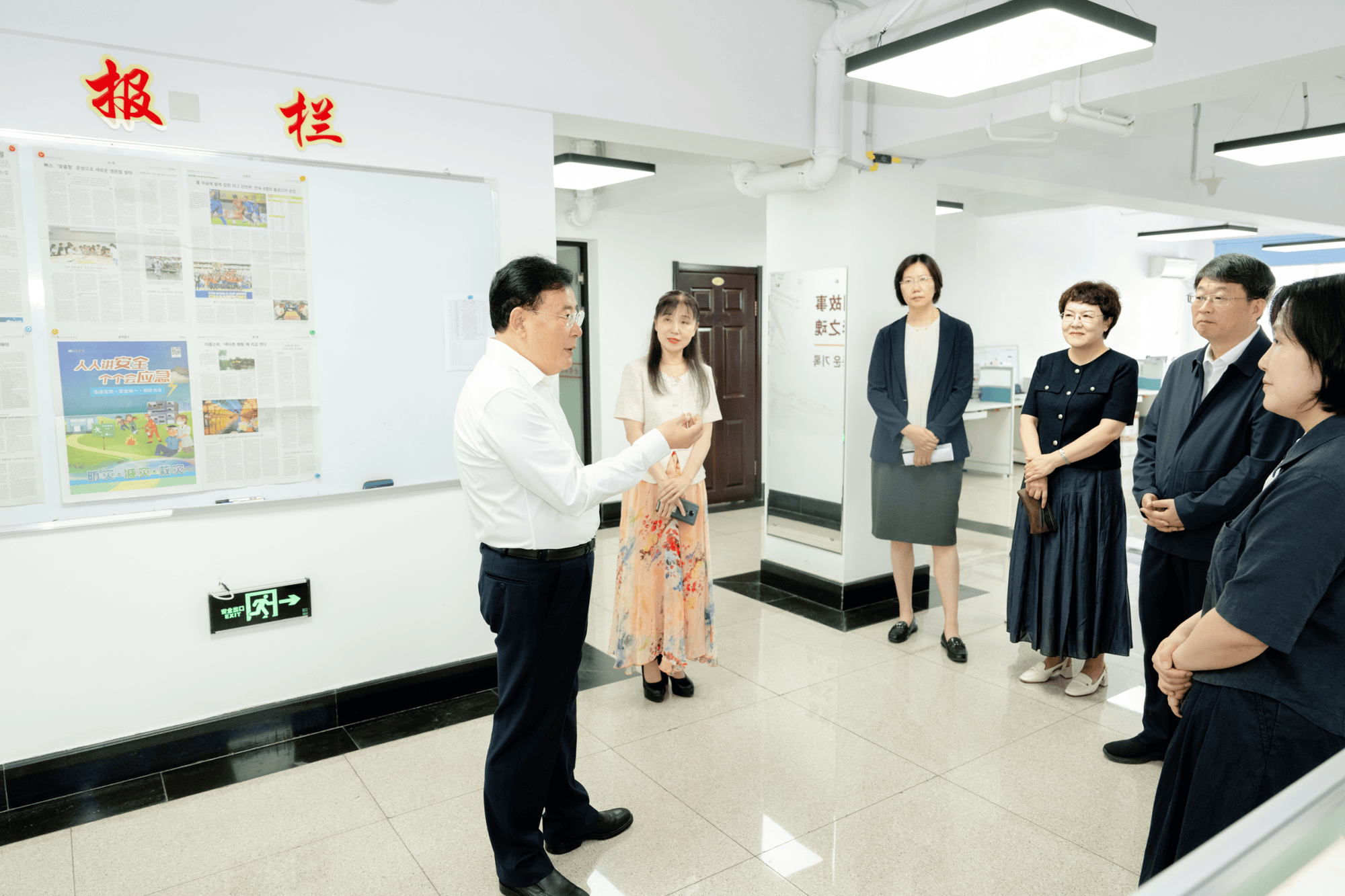吉林省委常委、延边州委书记胡家福就宣传思想文化工作进行调研
